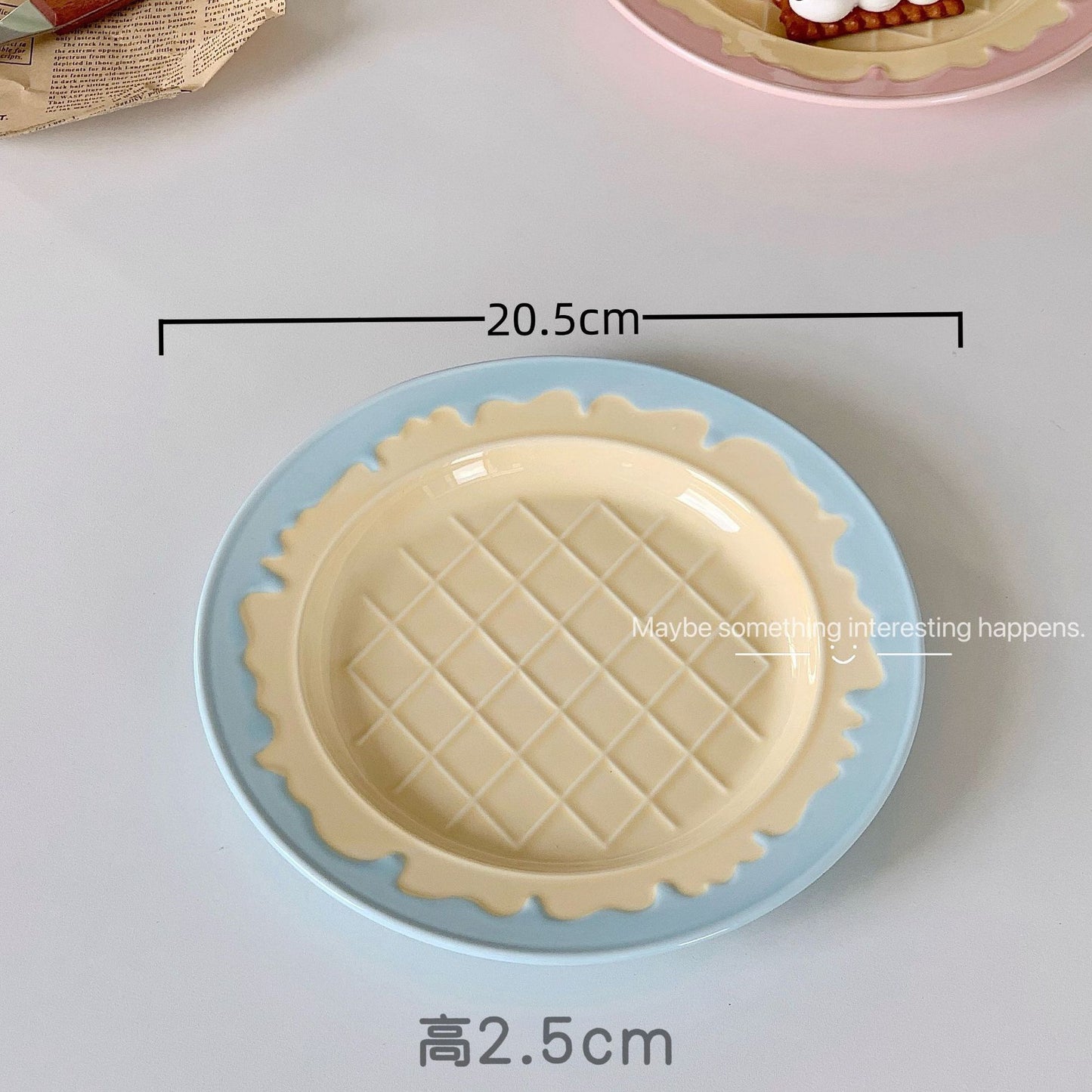 糖果色冰激凌餐盘