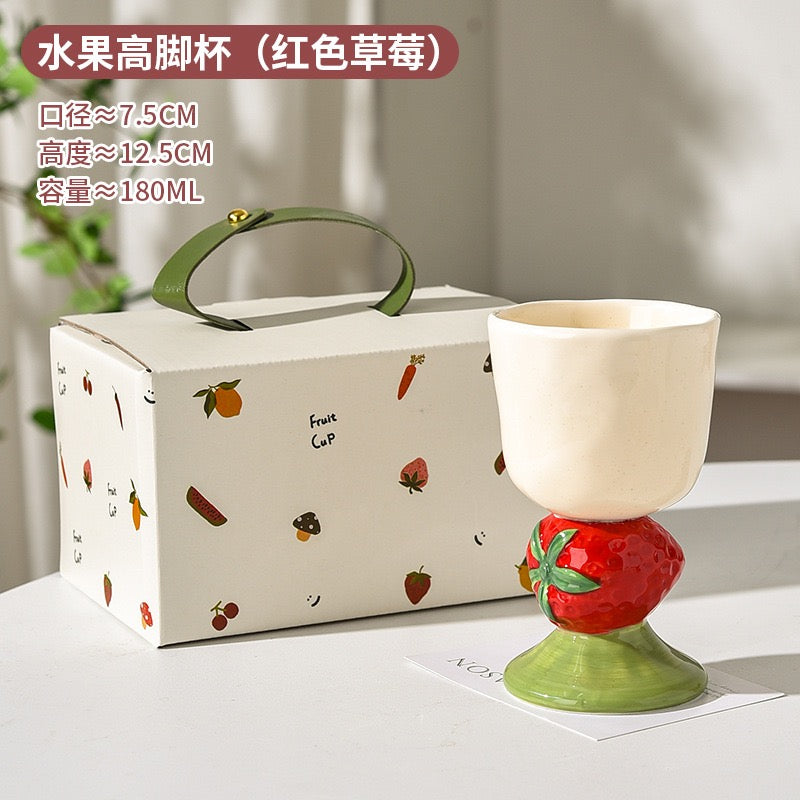 日式水果造型甜品杯