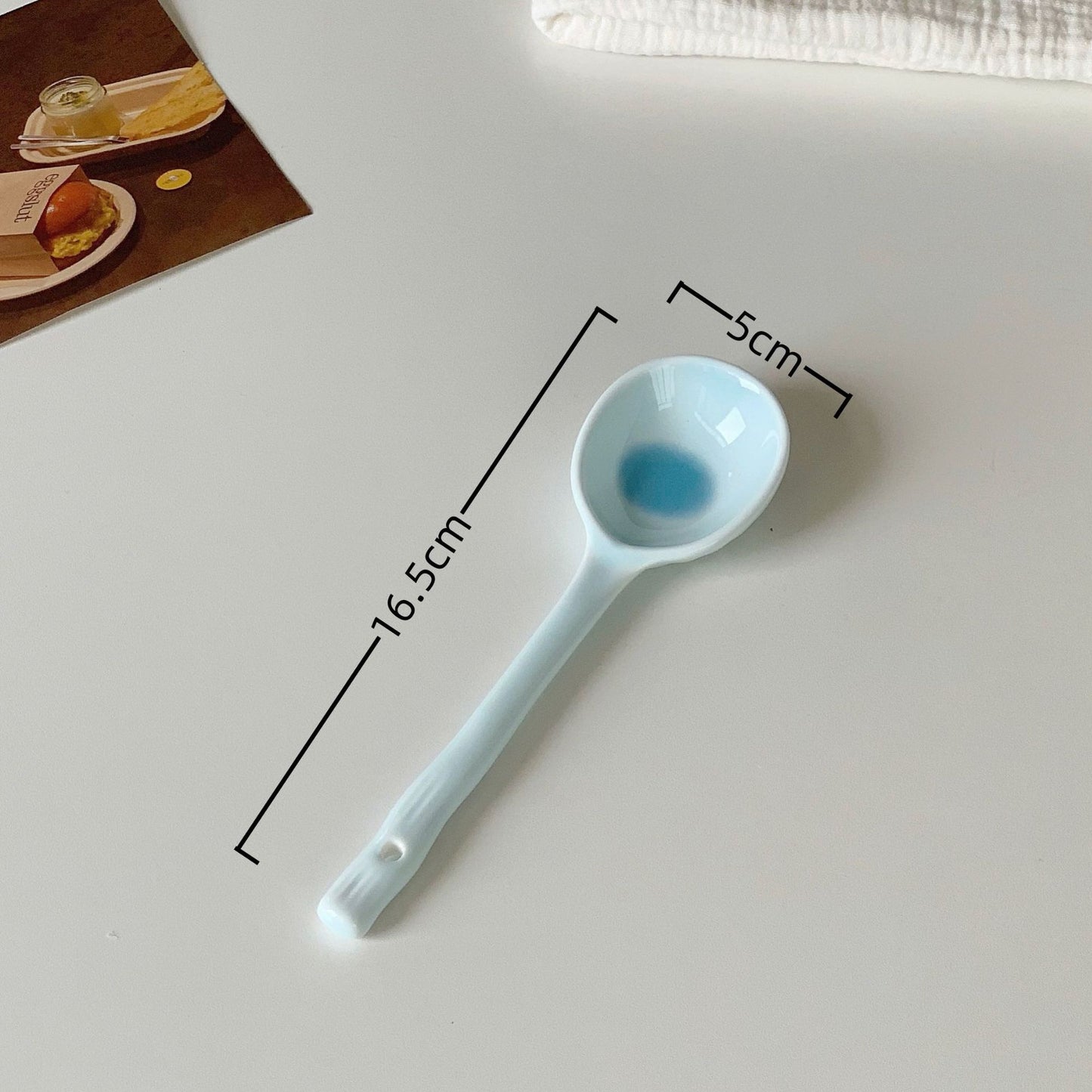 ins风三色渐变甜品勺