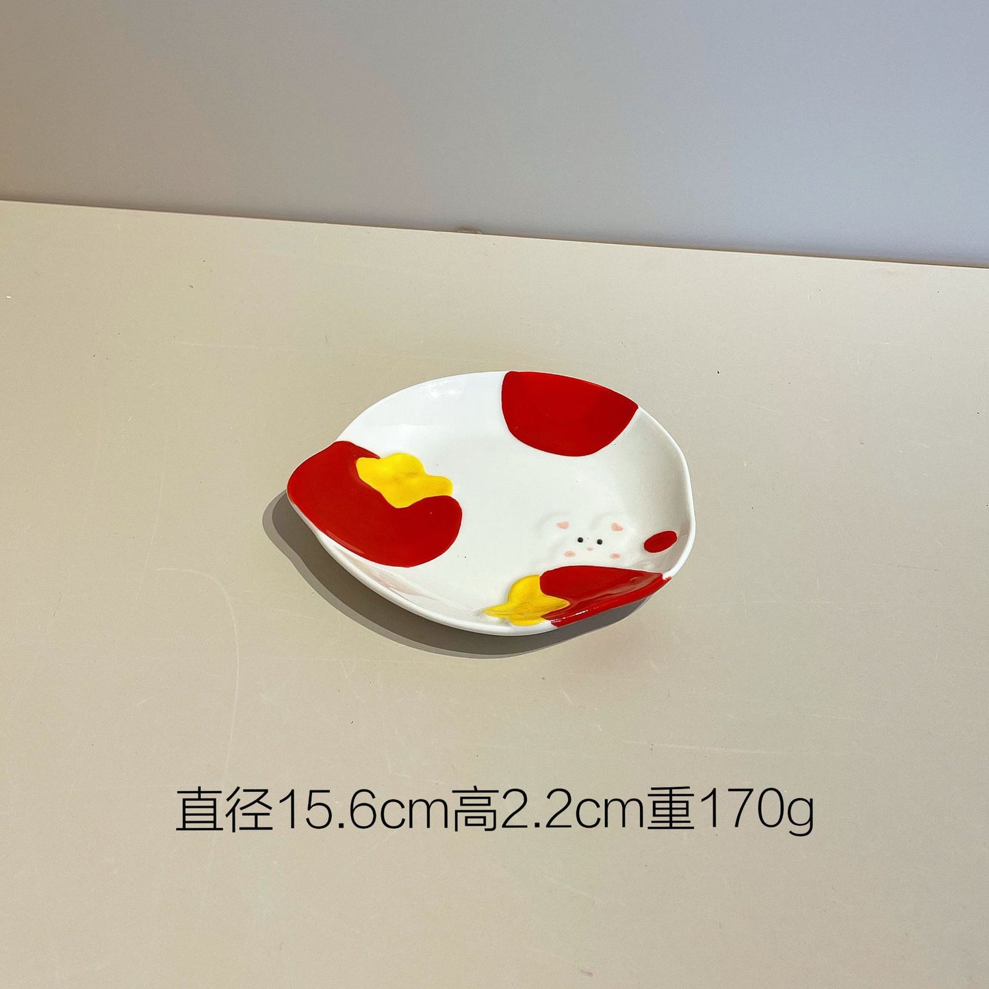 两色可选陶瓷骨碟