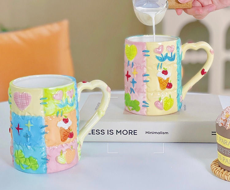 Colorful combined mug