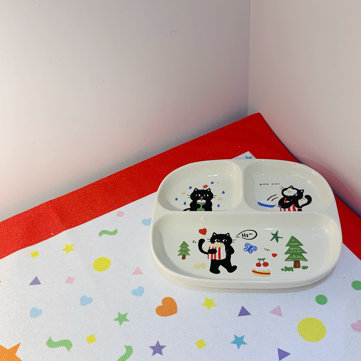 小猫分隔盘&小猫小碗