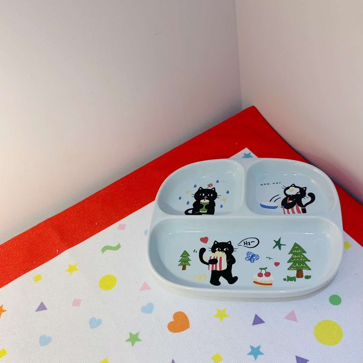 小猫分隔盘&小猫小碗