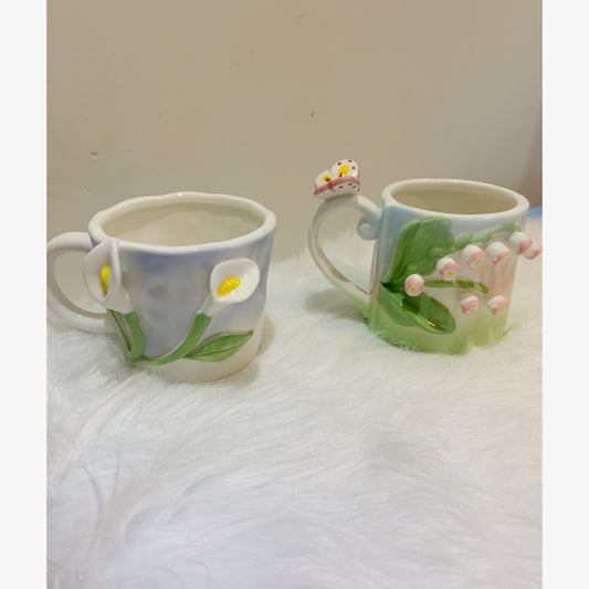 Flower mugs