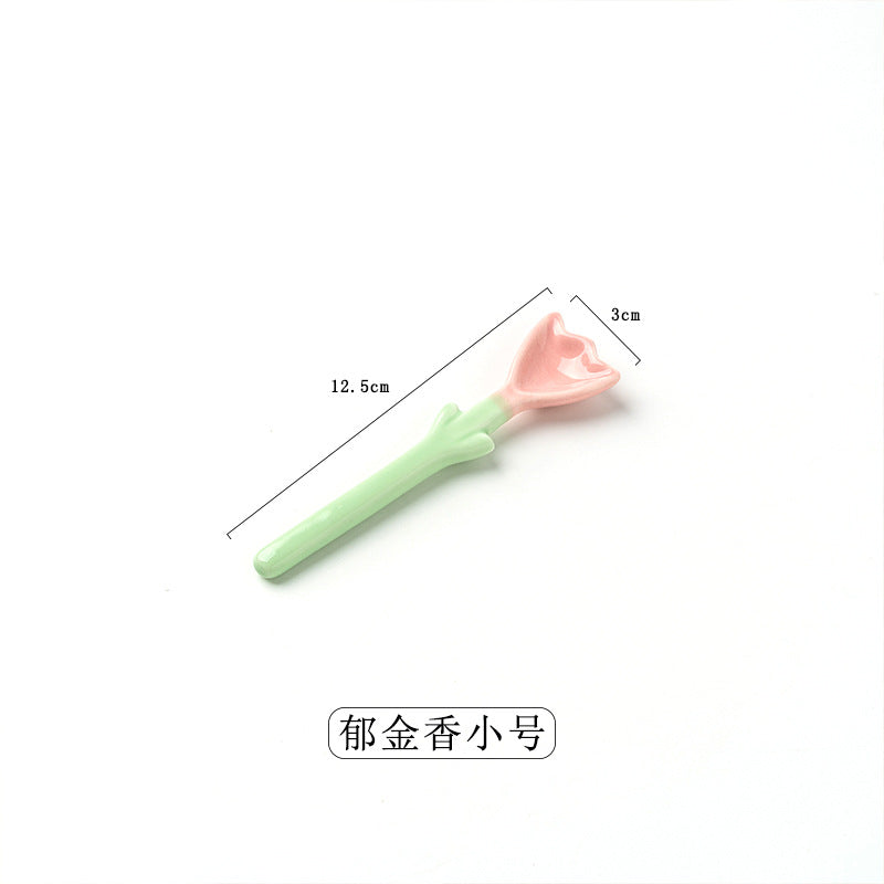 Tulip shape spoon