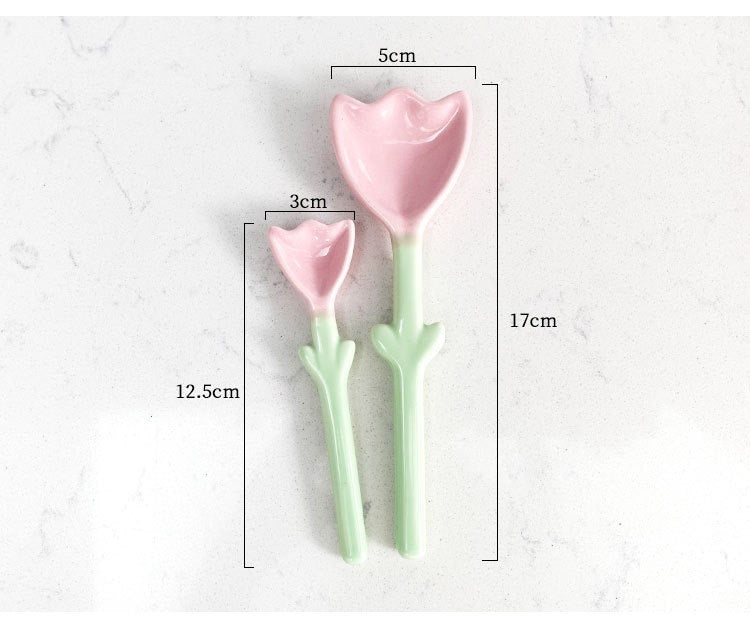 Tulip shape spoon